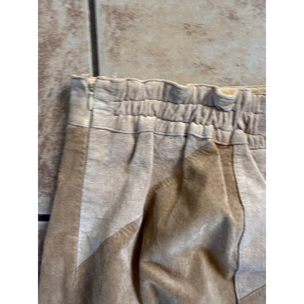 John Paul Richard Uniform Woman Vintage Suede Patchwork Diamond Midi Skirt 16 - Picture 7 of 10
